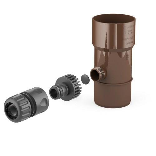 Cellfast 62-202 - Colector de agua de lluvia BRYZA 90 mm, marrón