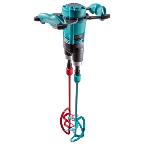 Collomix 25.160 - Mezcladora manual con anclaje de varilla rápida Hexafix Xo 55 R DUO (1.600 W) - Ferrotecnia