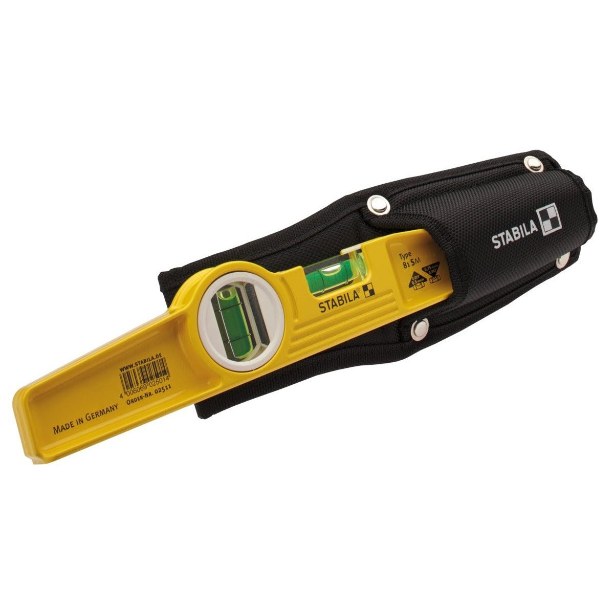 Stabila 025113 - Bubble level with magnetic base Torpedo 81SM 25 cm with case