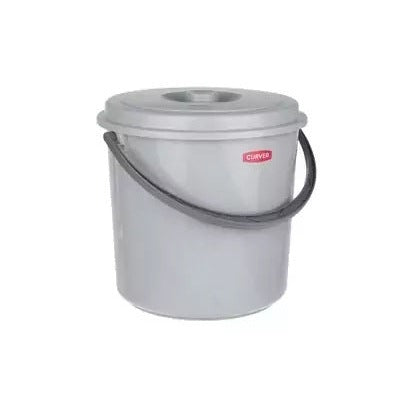 CU-03206 - Cubo con tapa (10 L), color gris