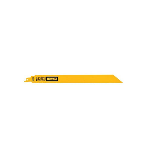 Cuchilla recíproca bimetálica de 1 pulgada de alto metal, 304 mm x 14 TPI (paquete de 5)