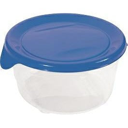 Curver 00563-139-01 Ronda frescura contenedor Fresh and Go, 0.5 L, Transparente/Azul