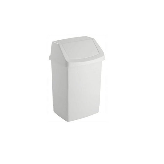 Curver 04044 – 026 – 65 Papelera de Click it 32,5 x 26,5 x 50,5 cm en Blanco, Plástico, 32,5 x 26,5 x 50,5 cm