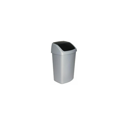 Curver 167909 - Papelera, Color Plateado
