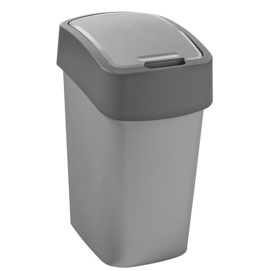 Curver 186133 Papelera 10L tirón Gris