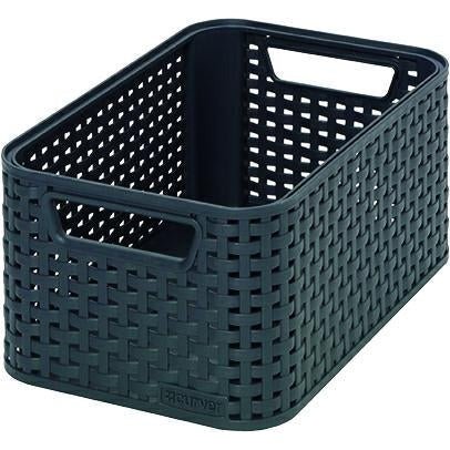 Curver 205826 - Almacenamiento de Segunda generación Polipropileno Basket, mira Mimbre, pequeña - Ferrotecnia