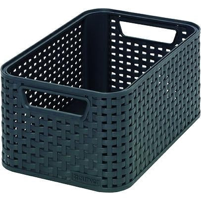 Curver 205826 - Almacenamiento de Segunda generación Polipropileno Basket, mira Mimbre, pequeña