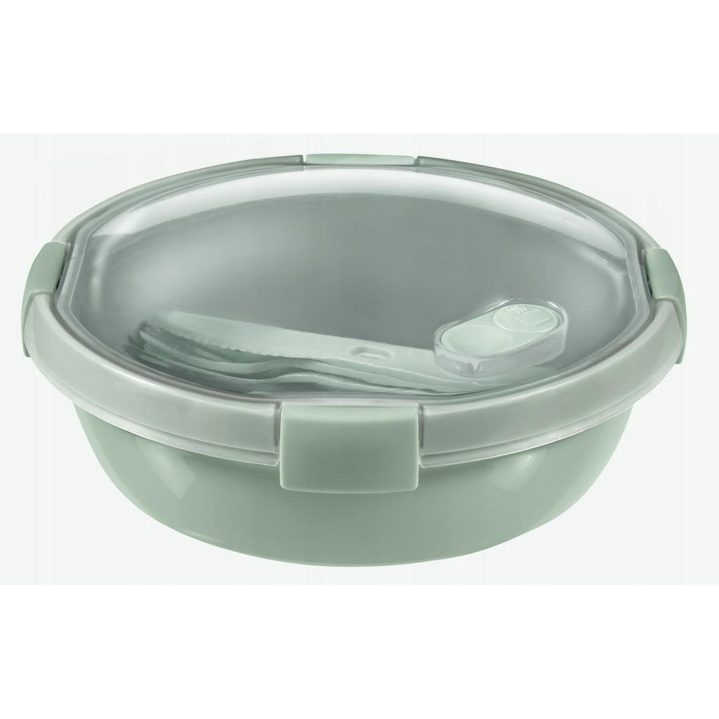 CURVER 249953 Boîte de Conservation, GO ASSIETTES Nomade 1L AVEC COUVERTS-Recycle (Smart ECO LINE) Storage Box, Plastic