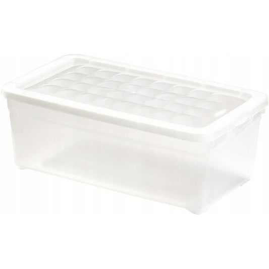 Curver - Caja para Textil y Zapatos 5,7L. - con Tapa - Color Cristal - Ferrotecnia
