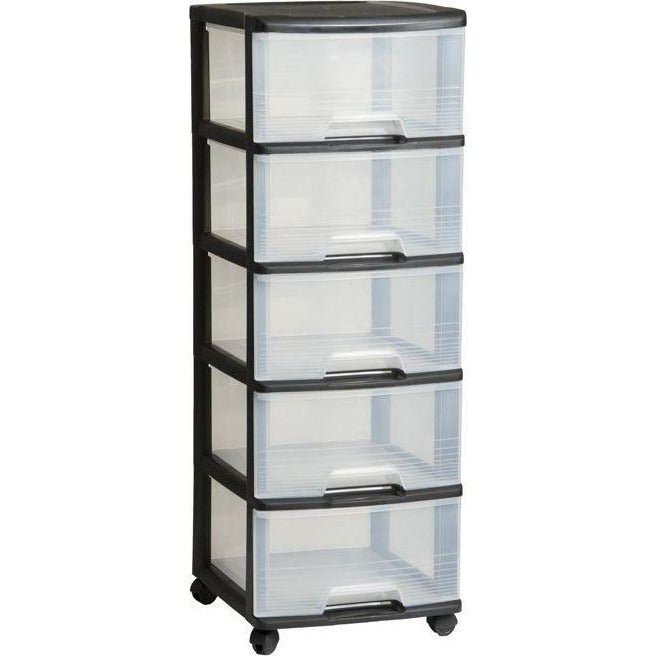 Curver Cesta de plástico Negro 37 x 39 x 100 - Ferrotecnia