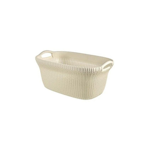 Curver, Cesta Knit 40 L, Blanco Oasis, 57, 5x36, 5x25 cm, 228393