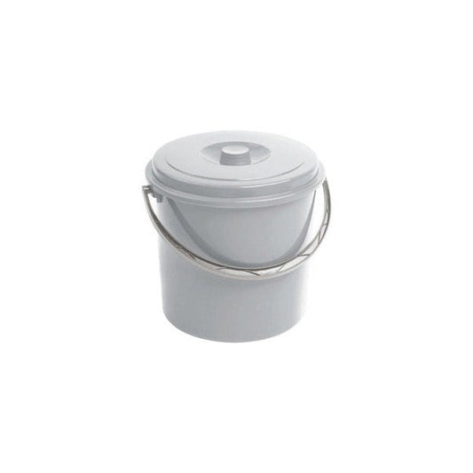 Curver - Cubo con tapa 12 L, gris - Ferrotecnia