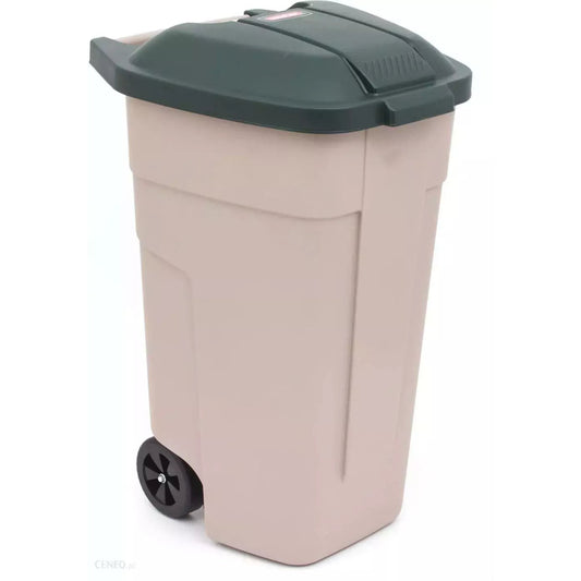 Curver - Cubo Contenedor de Basura Exterior 100 L. - Color Topo - con Tapa