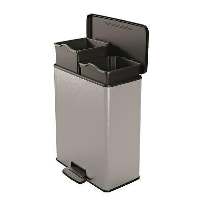 Curver Cubo IML metalizado, cierre pedal, 2 x 26 L(version antigua)