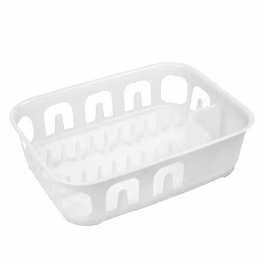 Curver Escurreplatos Rectangular Essentials, Blanco, 37.1x27x8.9 cm, 223899