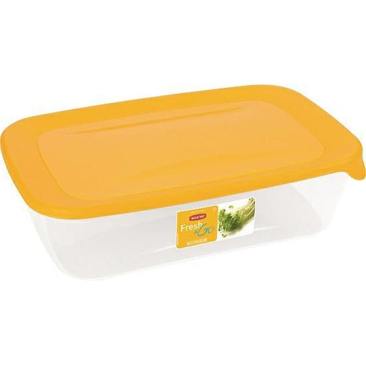 Curver Fresh&Go - Recipiente hermetico 0,5 L, amarillo/transparente
