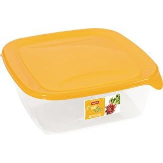 Curver Fresh&Go - Recipiente hermetico 0,8 L, amarillo/transparente