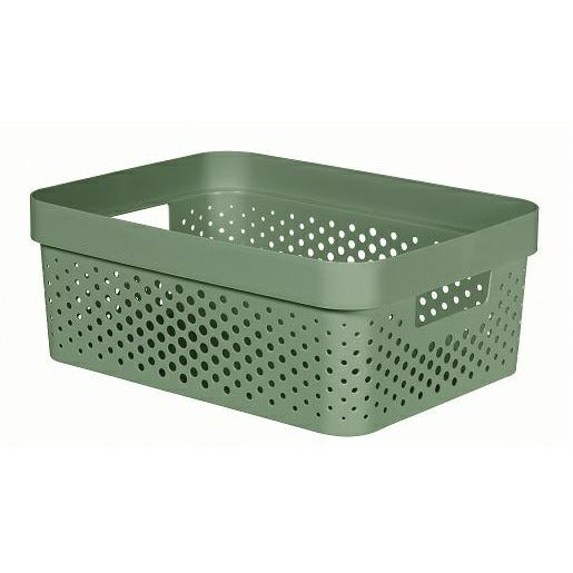 Curver Infinity - Caja de almacenaje calada 4,5 L, verde