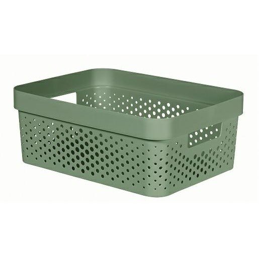 Curver Infinity - Caja de almacenaje calada 4,5 L, verde - Ferrotecnia