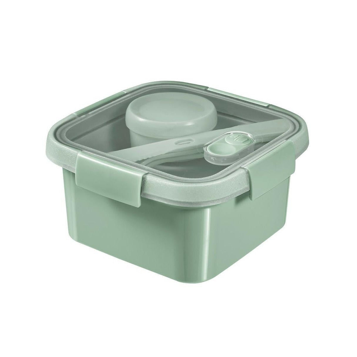 Curver Lunch Kit - Recipiente hermetico cuadrado 1,1 L, verde - Ferrotecnia
