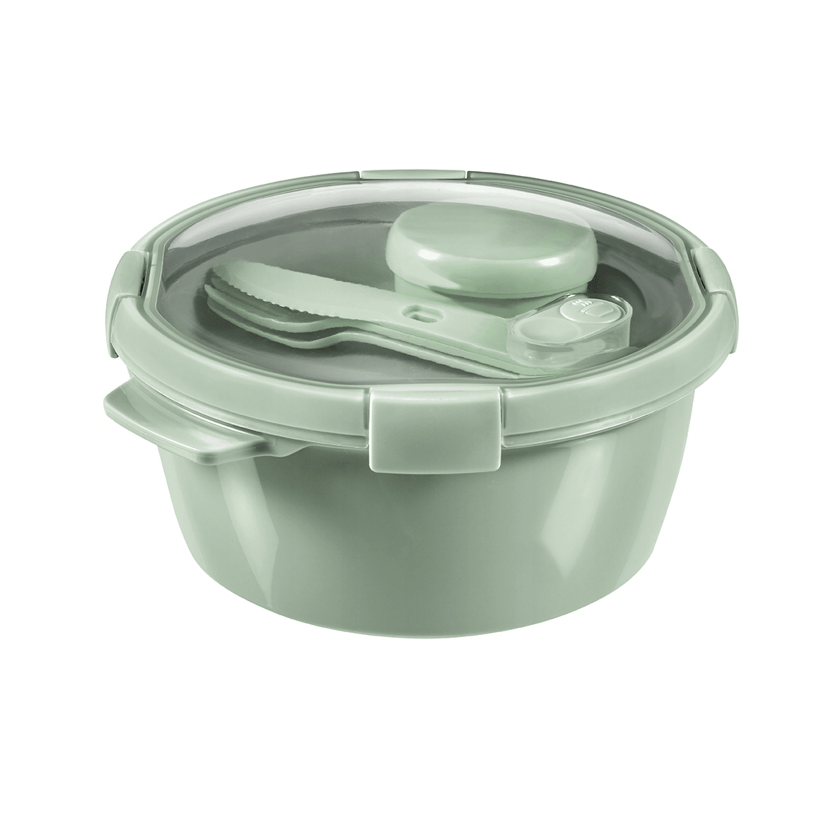 Curver Lunch Kit - Recipiente hermetico redondo 1,6 L, verde - Ferrotecnia