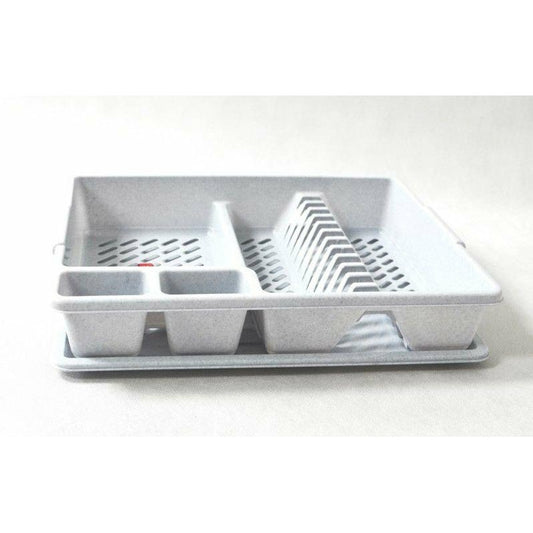 CURVER Oscuro Marmor – Cubiertos de plástico cajón Organizador, ef503708