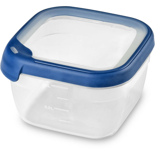 Curver - Recipiente hermetico cuadrado 1,2 L, transparente/azul