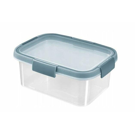 Curver - Recipiente hermetico rectangular 1,2 L, transparente/azul