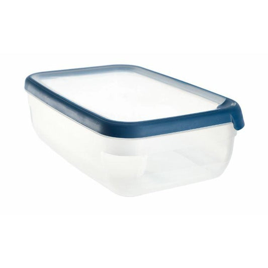 Curver - Recipiente hermetico rectangular 4 L, transparente/azul