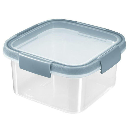 Curver Smart Fresh - Recipiente hermetico cuadrado 1,1 L, transparente/azul grisaceo - Ferrotecnia
