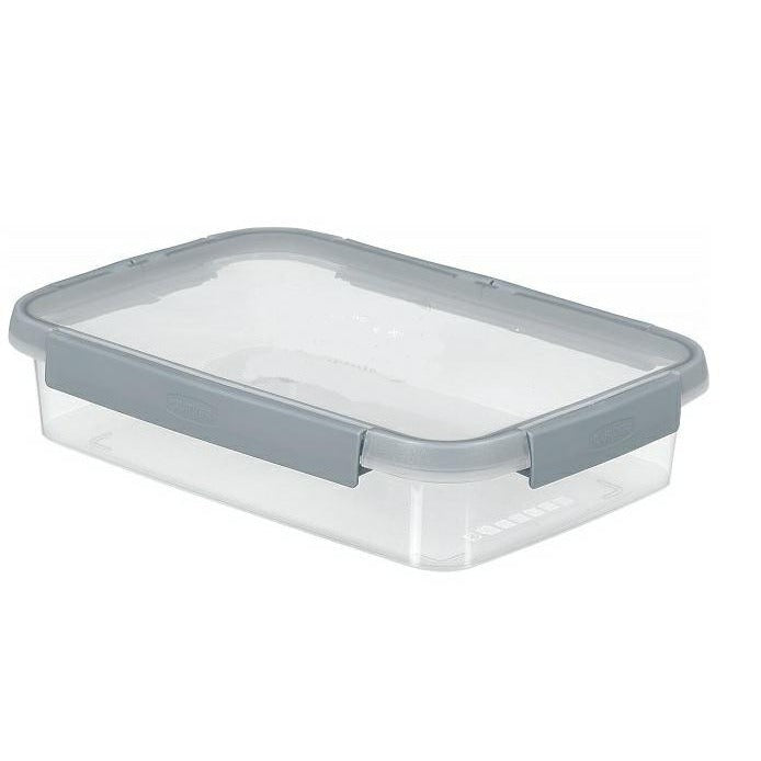 Curver Smart Fresh - Recipiente hermetico rectangular 2 L, transparente/azul grisaceo - Ferrotecnia