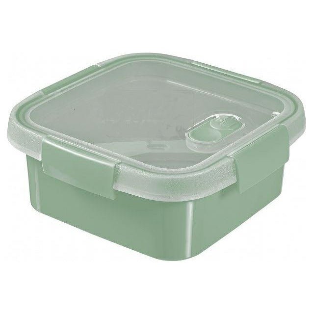 Curver | Smart to Go Lunch 0,9 L ecológico, verde, 100% material reciclado, 16,2 x 16,2 x 7 cm - Ferrotecnia