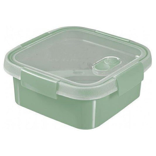 Curver | Smart to Go Lunch 0,9 L ecológico, verde, 100% material reciclado, 16,2 x 16,2 x 7 cm - Ferrotecnia