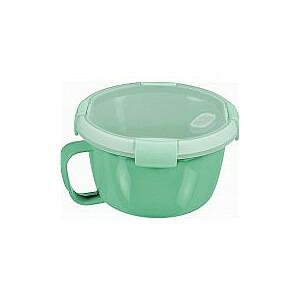 Curver | Smart to Go Soup 0,9 L ecológico, verde, 100% material reciclado, 15,7 x 15,7 x 9,6 cm