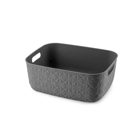 Curver Softex - Cesta multiusos M 12,5 L, gris oscuro