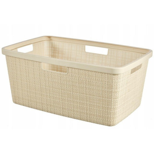 Curver yute - Cesta para ropa (46 L, 59,4 x 39,4 x 25 cm), color rosa