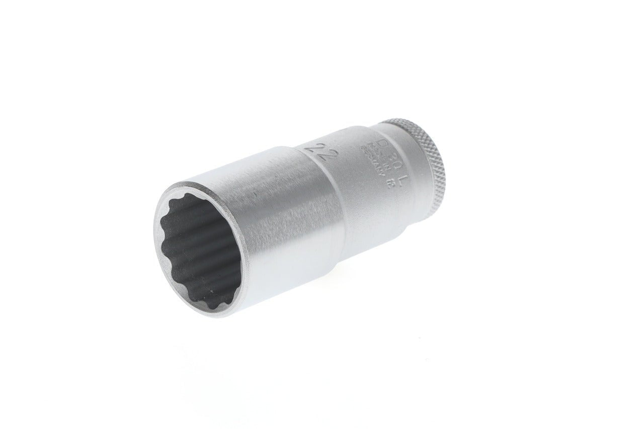 D 30 L - Vasos Unit Drive de 3/8" para tornillos de perfil hexagonal, modelo largo - Ferrotecnia