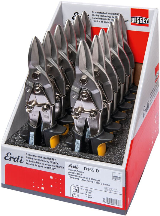 Bessey D16S-D - Expositor con 12 tijeras de chapa Bessey D16S - Ferrotecnia