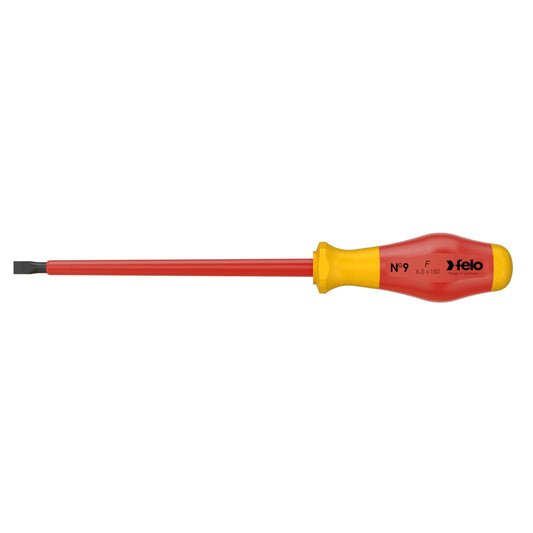 Felo 91306590 - Destornillador aislado VDE Felo Serie Nº 9 6,5x1,2x150 mm.