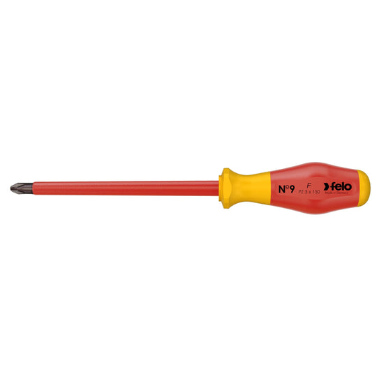 Felo 91430490 - Destornillador aislado VDE Felo Serie Nº 9 PH3x150 mm.