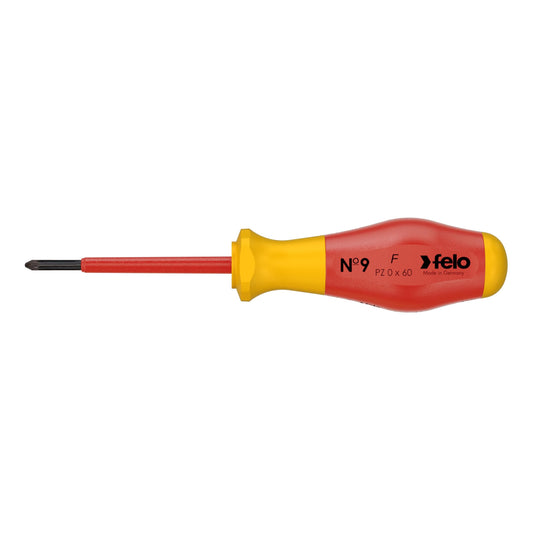 Felo 91500190 - Destornillador aislado VDE Felo Serie Nº 9 PZ0x60 mm.