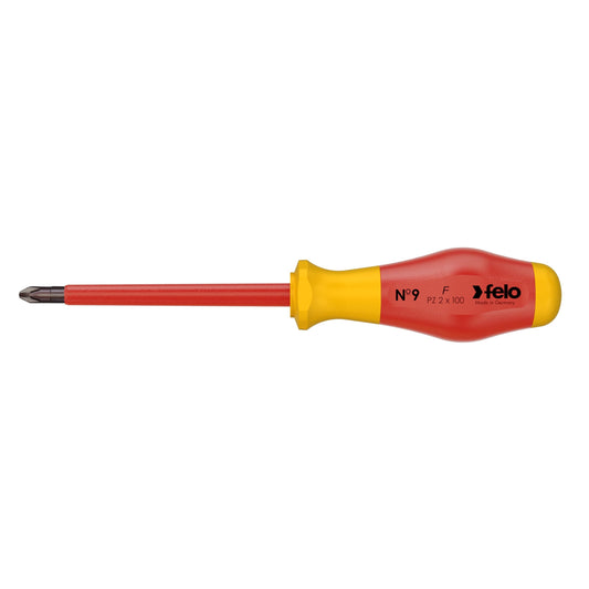 Felo 91520390 - Destornillador aislado VDE Felo Serie Nº 9 PZ2x100 mm.