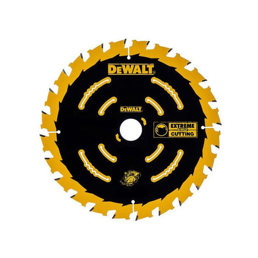 DEWALT DT10300-QZ - Hoja de Sierra Circular EXTREME 2nd Fix, 165 x 20mm, 24 Dientes, Carburo, Recubrimiento antiadherente - Ferrotecnia