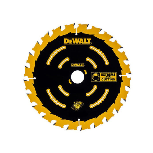 DEWALT DT10300-QZ - Hoja de Sierra Circular EXTREME 2nd Fix, 165 x 20mm, 24 Dientes, Carburo, Recubrimiento antiadherente