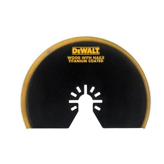 DeWalt DT20709-QZ - Hoja de sierra segmentada de titanio de 100 mm para multi-herramienta oscillante