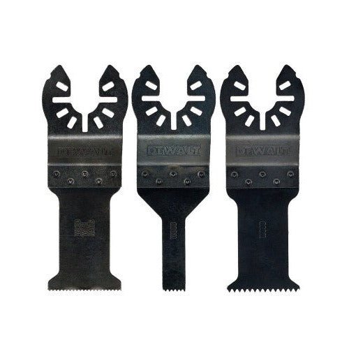 DeWalt DT20713-QZ DT20713-QZ-Juego de 3 hojas de sierra DT20701-QZ, DT20706-QZ, DT20704-QZ, para multi-herramienta oscillante, Arándano - Ferrotecnia