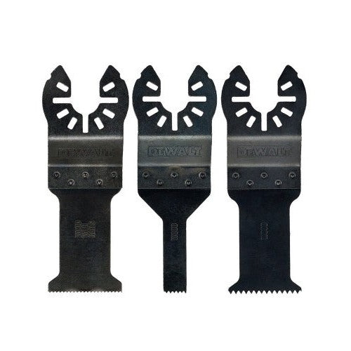 DeWalt DT20713-QZ DT20713-QZ-Juego de 3 hojas de sierra DT20701-QZ, DT20706-QZ, DT20704-QZ, para multi-herramienta oscillante, Arándano