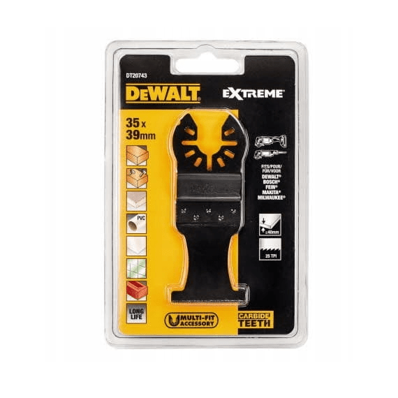 Dewalt DT20743-QZ - Hoja de sierra multiherramienta HM 35 mm, 1 pieza - Ferrotecnia