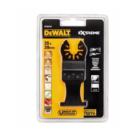 Dewalt DT20743-QZ - Hoja de sierra multiherramienta HM 35 mm, 1 pieza