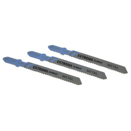 DeWalt DT2154-QZ - Hojas de sierra de calar Extreme de acero al cobalto, 86,5 mm acero, 6 mm alumino, cobre 3-5, paso 1,7